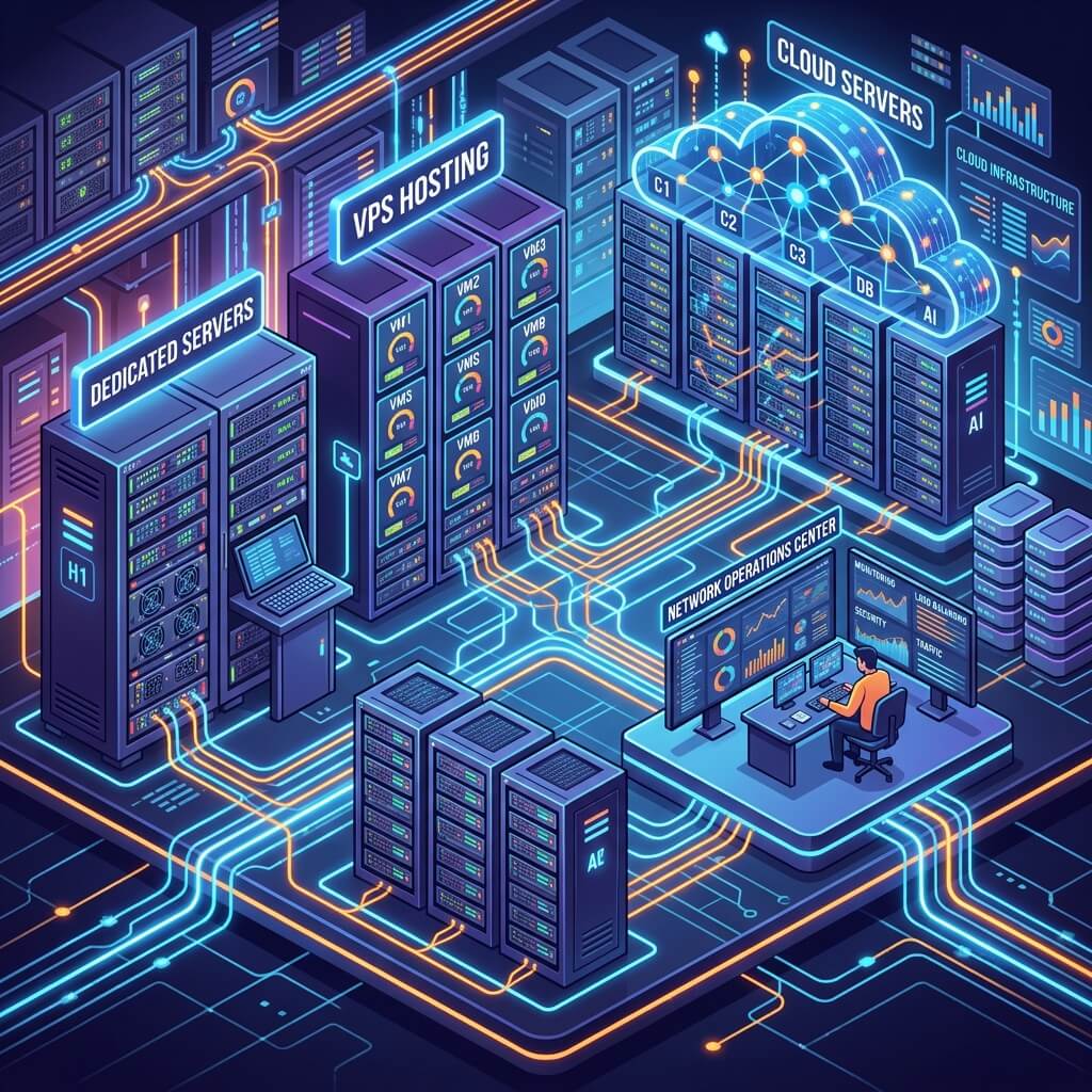 Sunucu Yönetimi: VPS, Dedicated ve Cloud Sunucu Rehberi