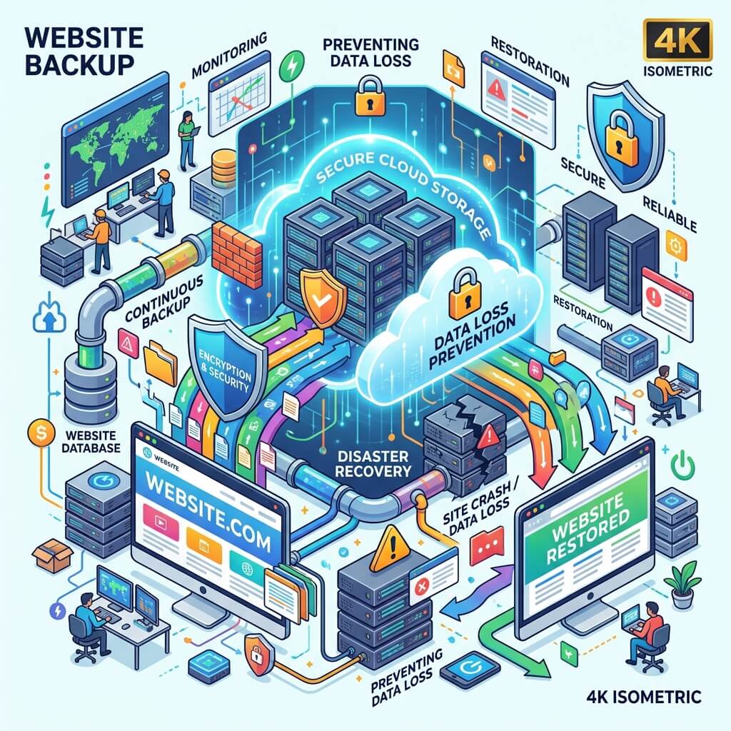 Web Sitesi Yedekleme ve Felaket Kurtarma: Veri Kaybını Sıfıra İndirin